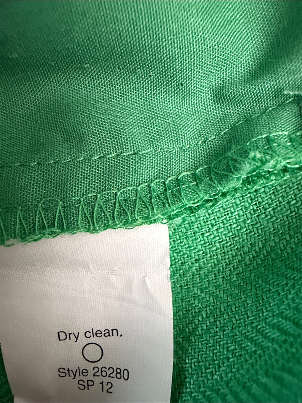 J. Crew Kelly Green 100% Linen City Fit / Café Trousers. - Picture 9 of 9